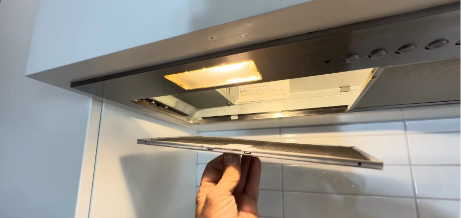 Range hood filter removal cleaning Abilene TX grease filter replacement service